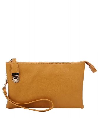 Fashion Clutch Crossbody Bag WU020B MUSTARD
